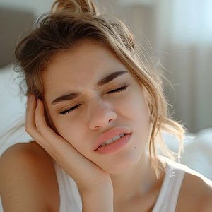 Patient experiencing tooth pain 