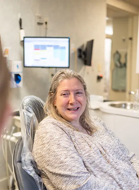 Dental insurance forms on tablet computer