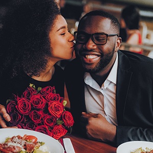 a couple dressed up nicely on a date