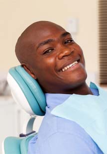 Woman smiling during preventive dentistry