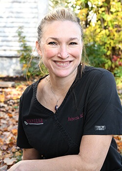 Dental hygienist Rebecca